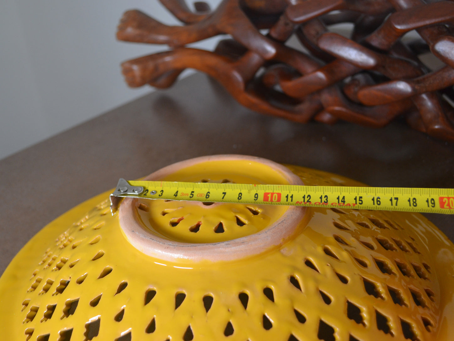 Hand-Carved Hardwood Dog Figures Stand & Moroccan Bowl — circa 1960s