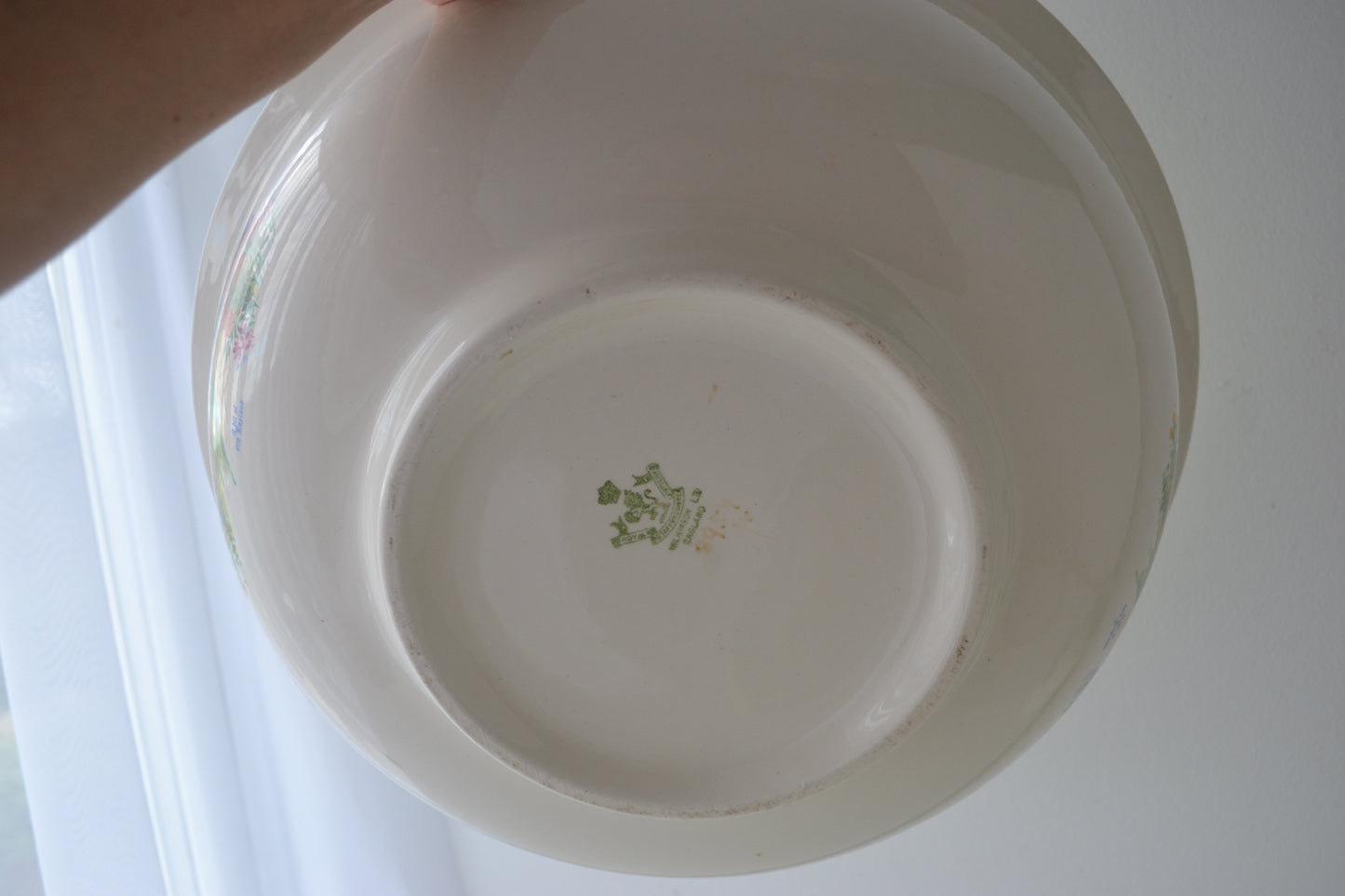 Antique Edwardian Washstand Set — A.J. Wilkinson Ltd Royal Staffordshire Pottery, England circa 1900 — Green Cottage Transferware
