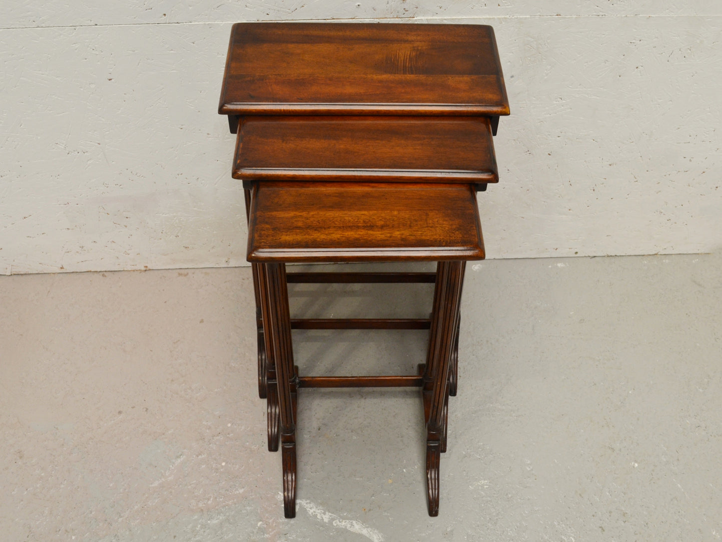 Theodore Alexander Regency-Style Nest of Three Tables, Mahogany