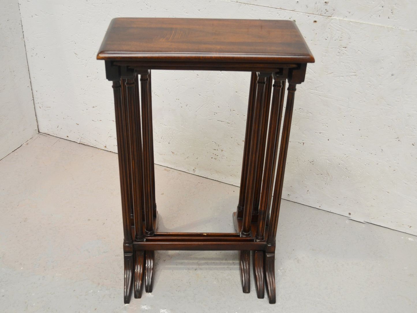 Theodore Alexander Regency-Style Nest of Three Tables, Mahogany