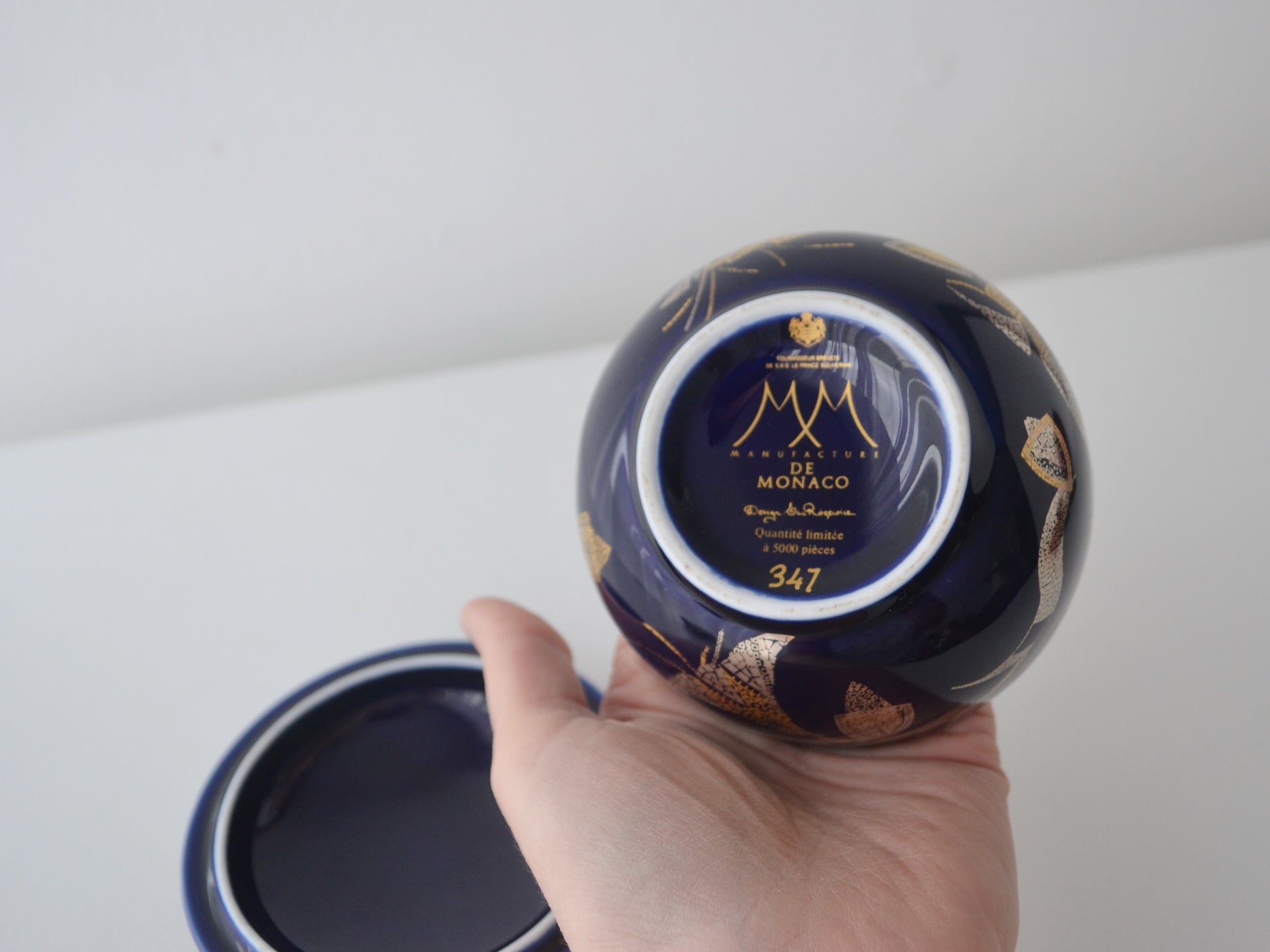 Manufacture de Monaco maker's mark base stamp Fournisseur brevete Sovereign Prince Monaco limited edition 347