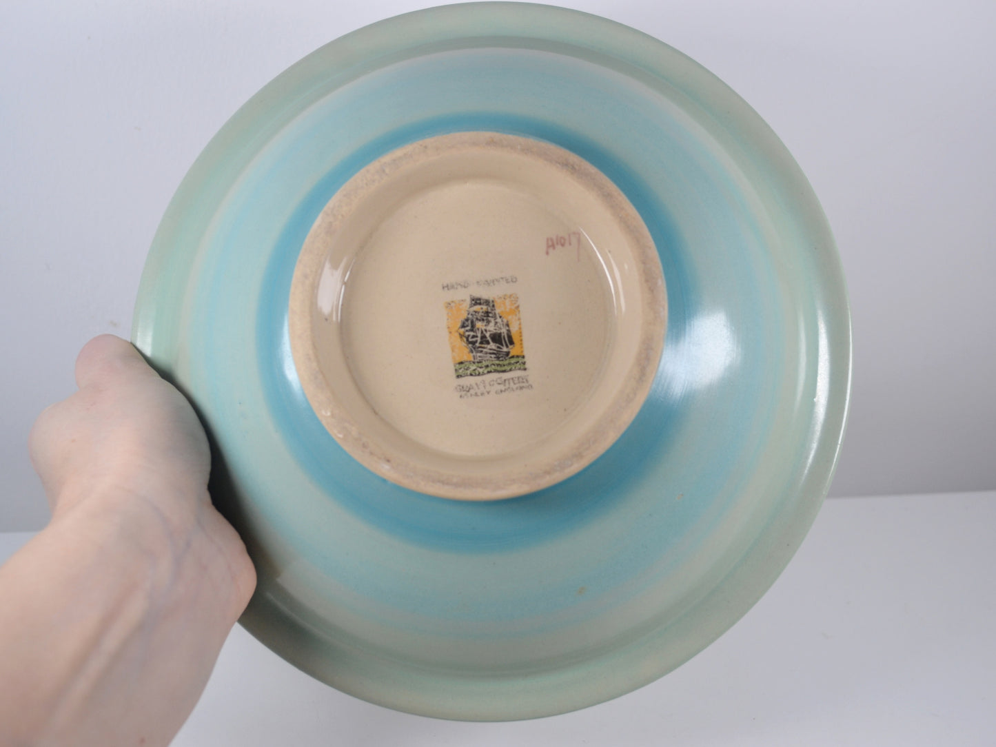 Gray's Pottery Hand-Painted Fish Charger — Satin Glaze, Hanley 1932