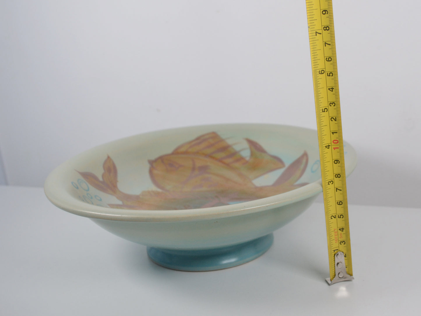 Gray's Pottery Hand-Painted Fish Charger — Satin Glaze, Hanley 1932
