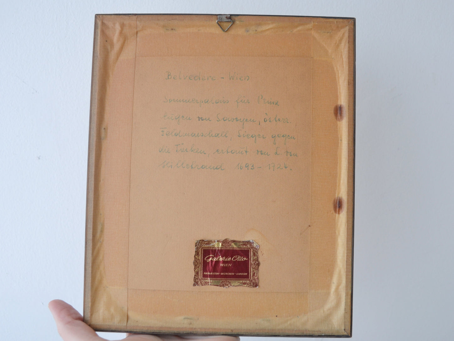 Robert Kasimir Colour Etching — Belvedere Gate, Vienna, Hand Signed, Austria circa 1920s–30s