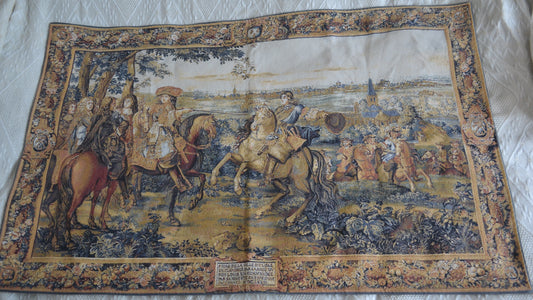 Belgian Woven Tapestry — Louis XIV Siege of Lille 1667, Flanders Tapestries, 95×150cm