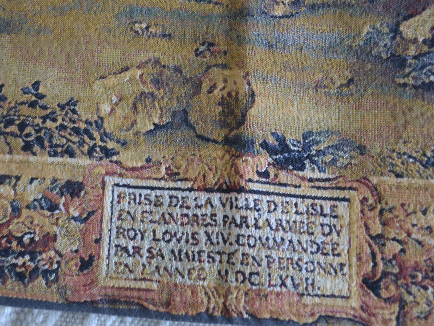 Belgian Woven Tapestry — Louis XIV Siege of Lille 1667, Flanders Tapestries, 95×150cm