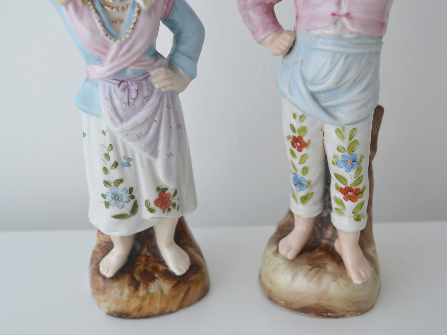 Bohemian Porcelain Figures — Water Carrier Pair, Elbogen circa 1880s
