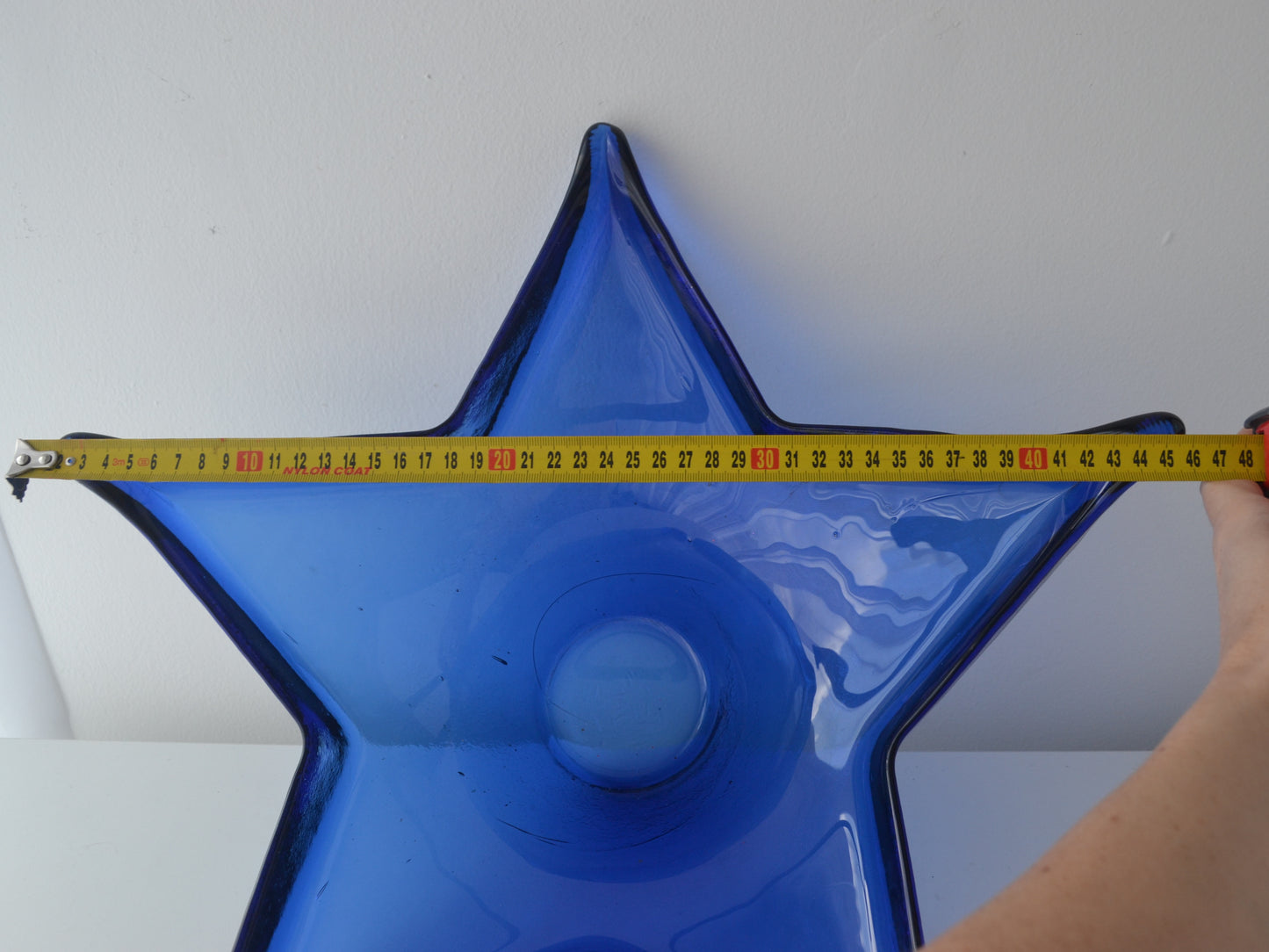 Cobalt Blue Glass Starfish Bowl — HSG Ząbkowice, Poland, circa 1970s