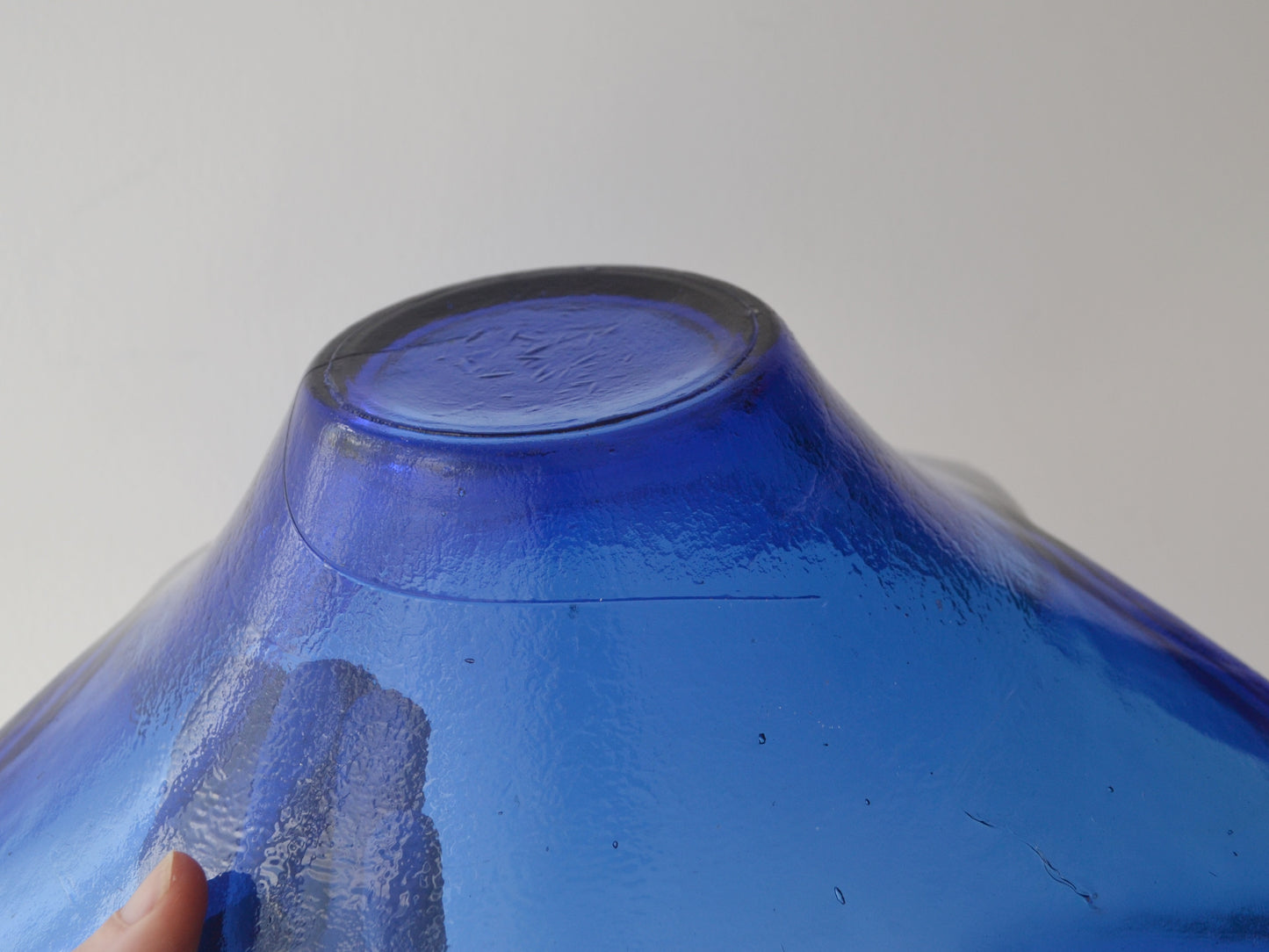 Cobalt Blue Glass Starfish Bowl — HSG Ząbkowice, Poland, circa 1970s