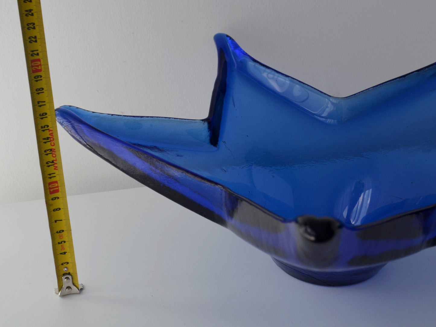 Cobalt Blue Glass Starfish Bowl — HSG Ząbkowice, Poland, circa 1970s