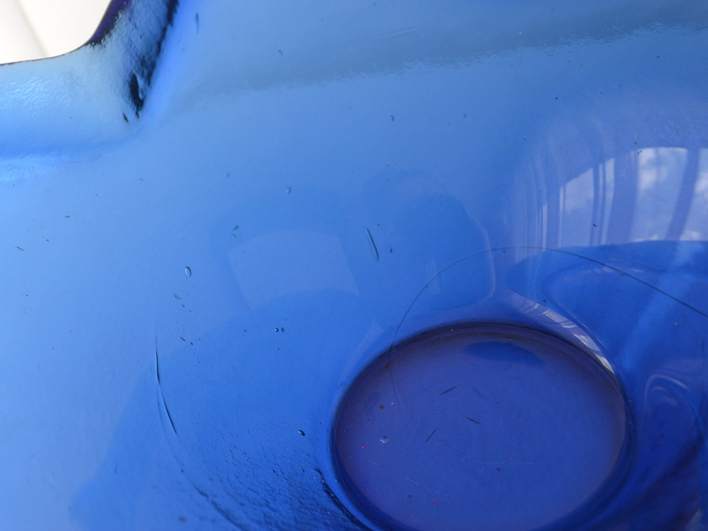 Cobalt Blue Glass Starfish Bowl — HSG Ząbkowice, Poland, circa 1970s