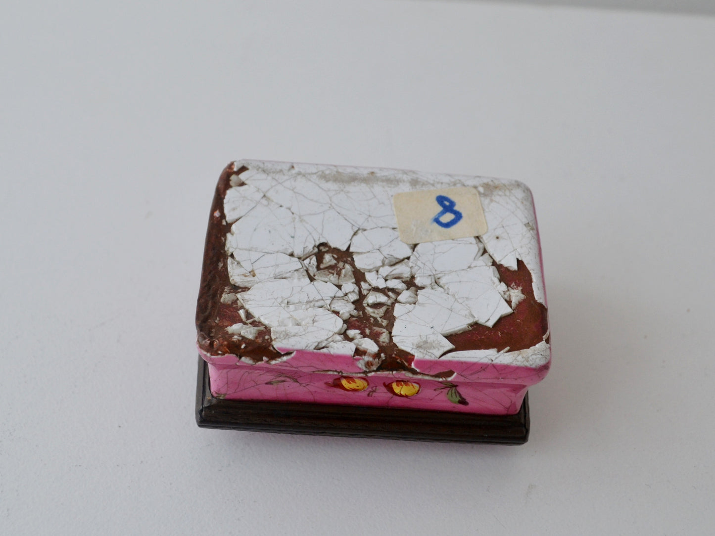 Georgian Enamel Snuff Box — Hand-Painted Roses, England 1770s