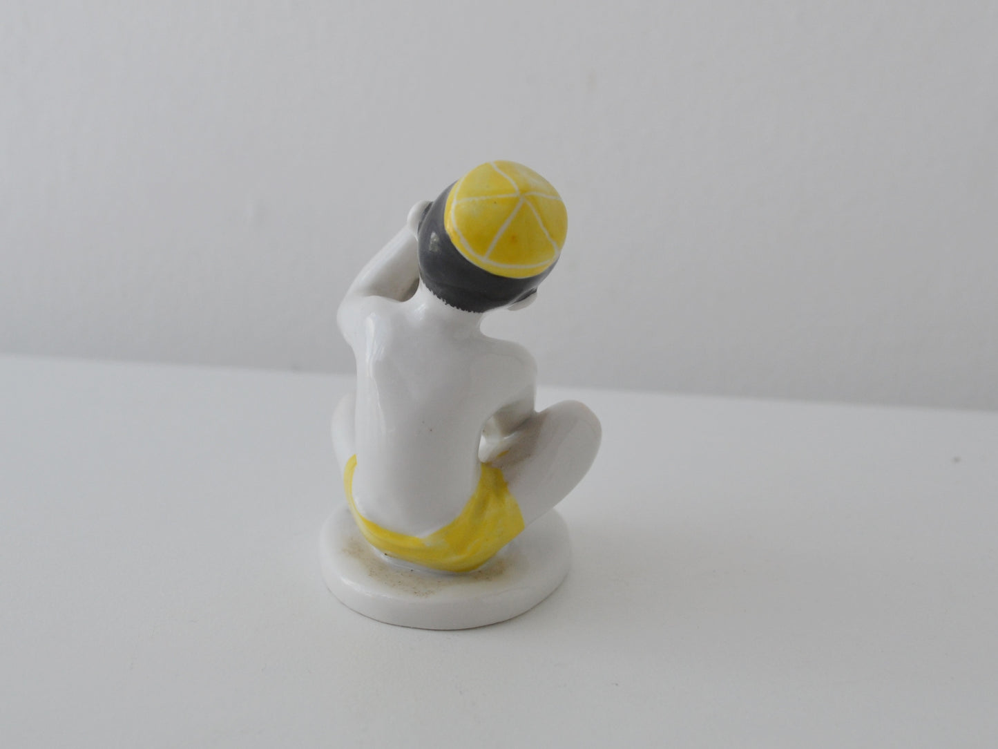 Uzbek Boy with Grapes — Soviet Porcelain Figurine, LFZ Leningrad Factory, USSR circa 1960s