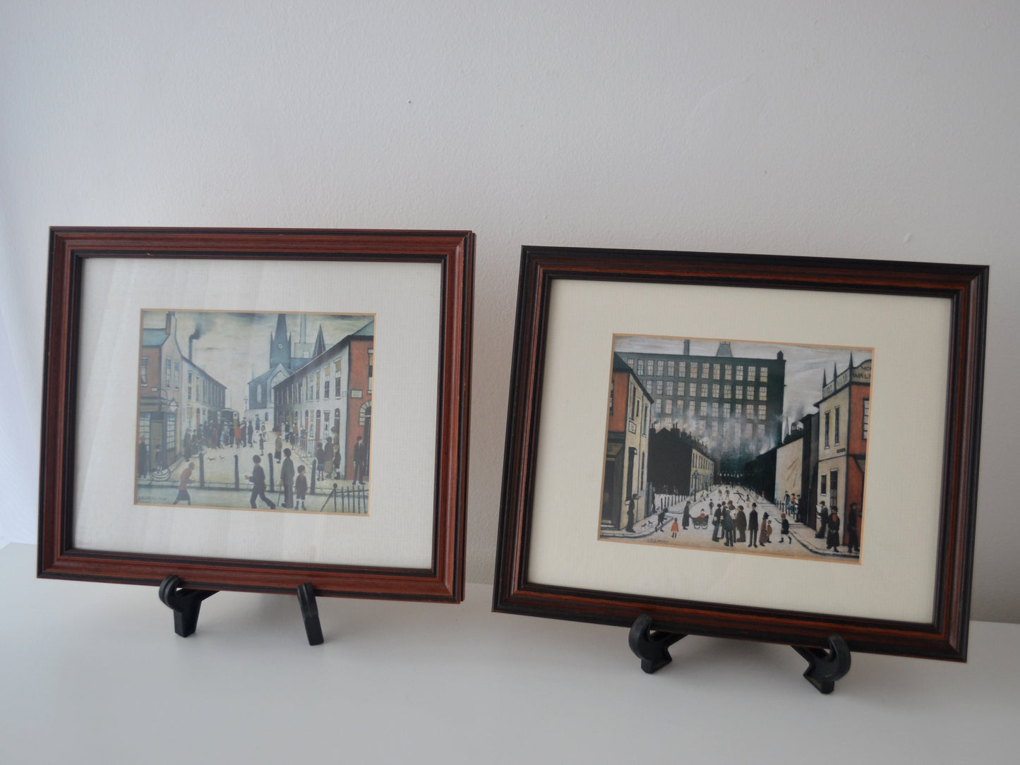 L.S. Lowry Framed Colour Prints, Pair — Fever Van & Pendlebury, England