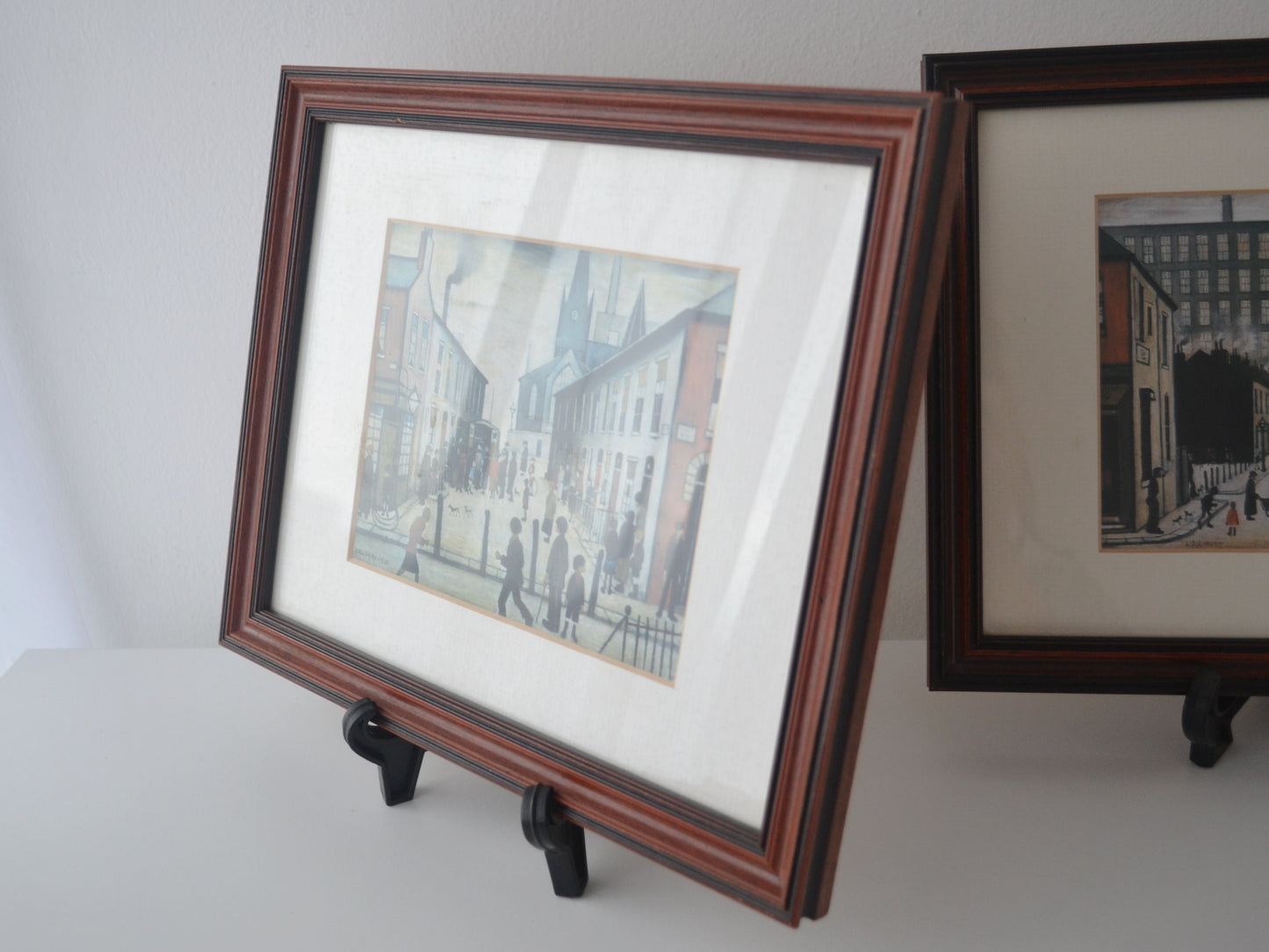 L.S. Lowry Framed Colour Prints, Pair — Fever Van & Pendlebury, England