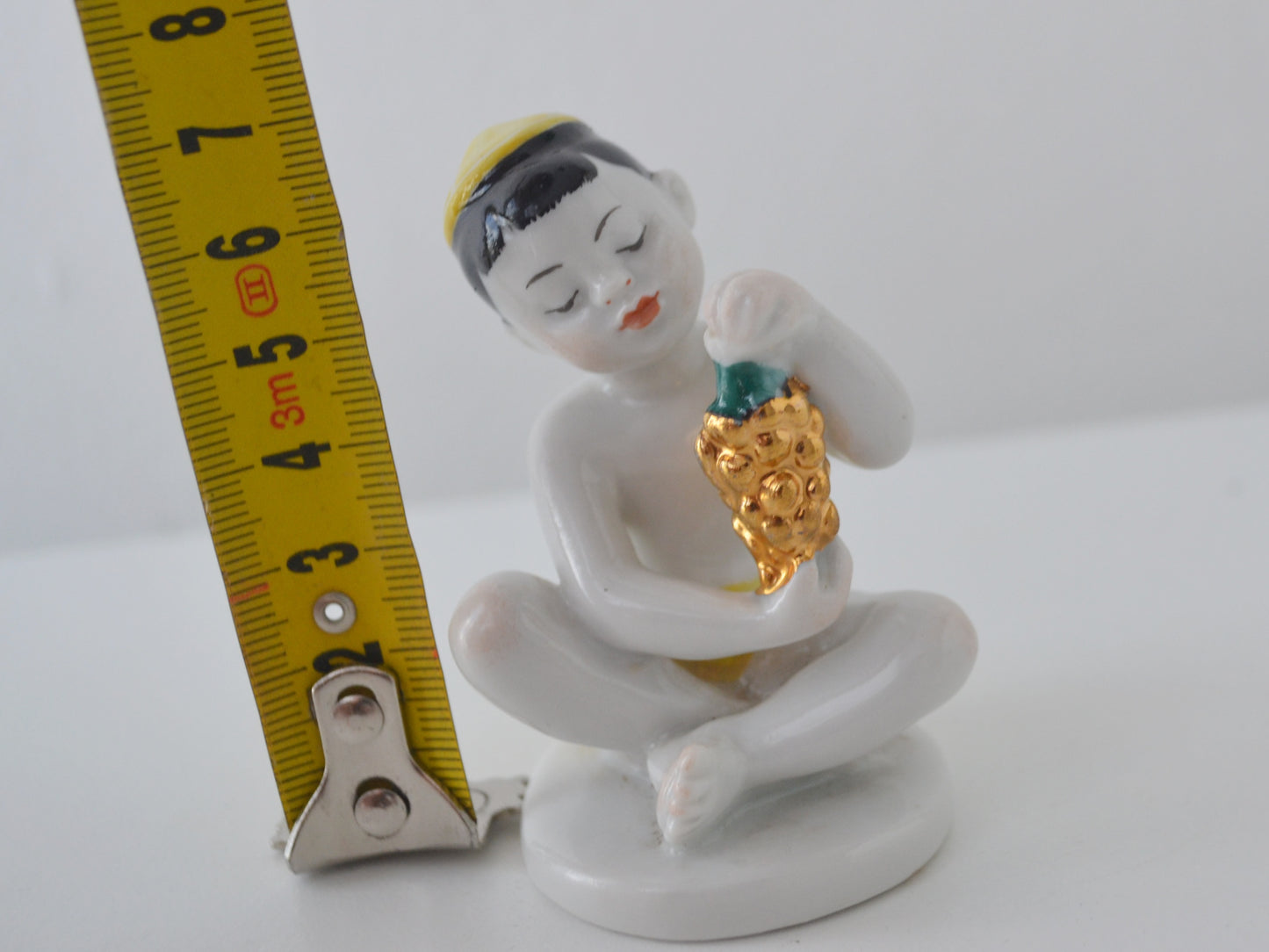 Uzbek Boy with Grapes — Soviet Porcelain Figurine, LFZ Leningrad Factory, USSR circa 1960s