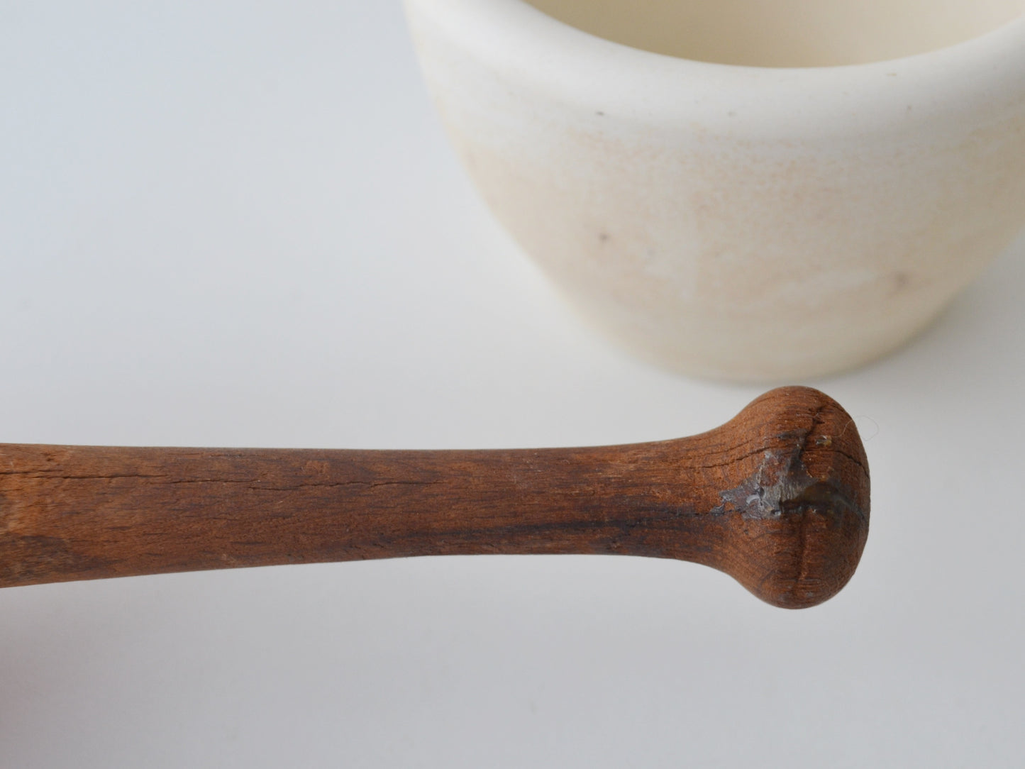 Wedgwood Composition Mortar & Pestle — Stamped Size 1, England circa 1900