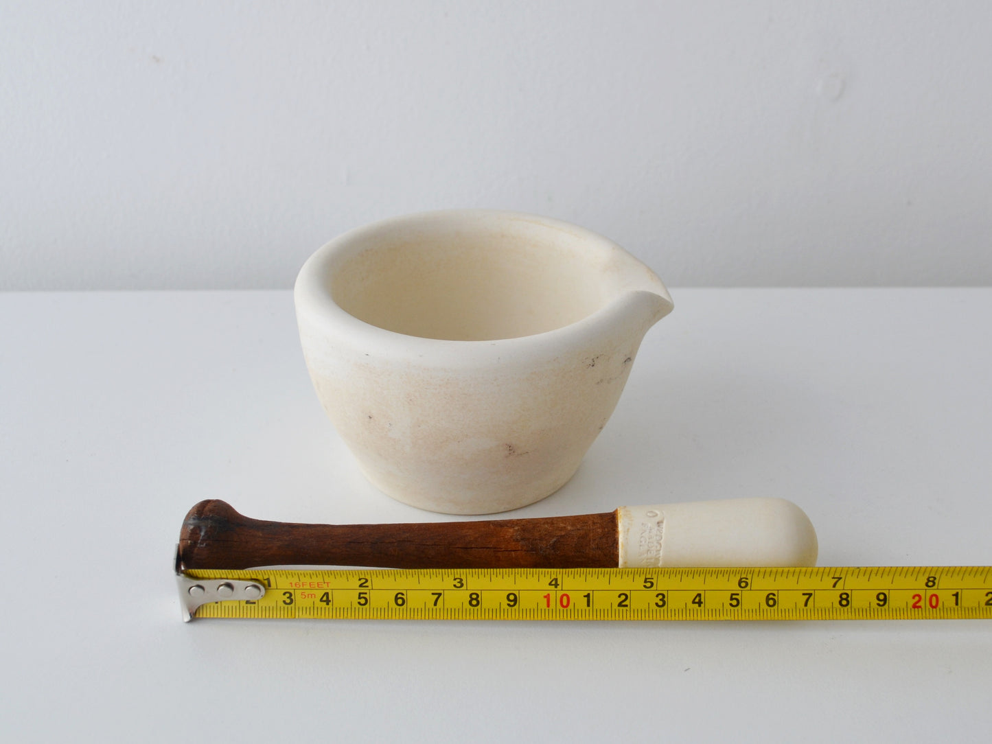 Wedgwood Composition Mortar & Pestle — Stamped Size 1, England circa 1900