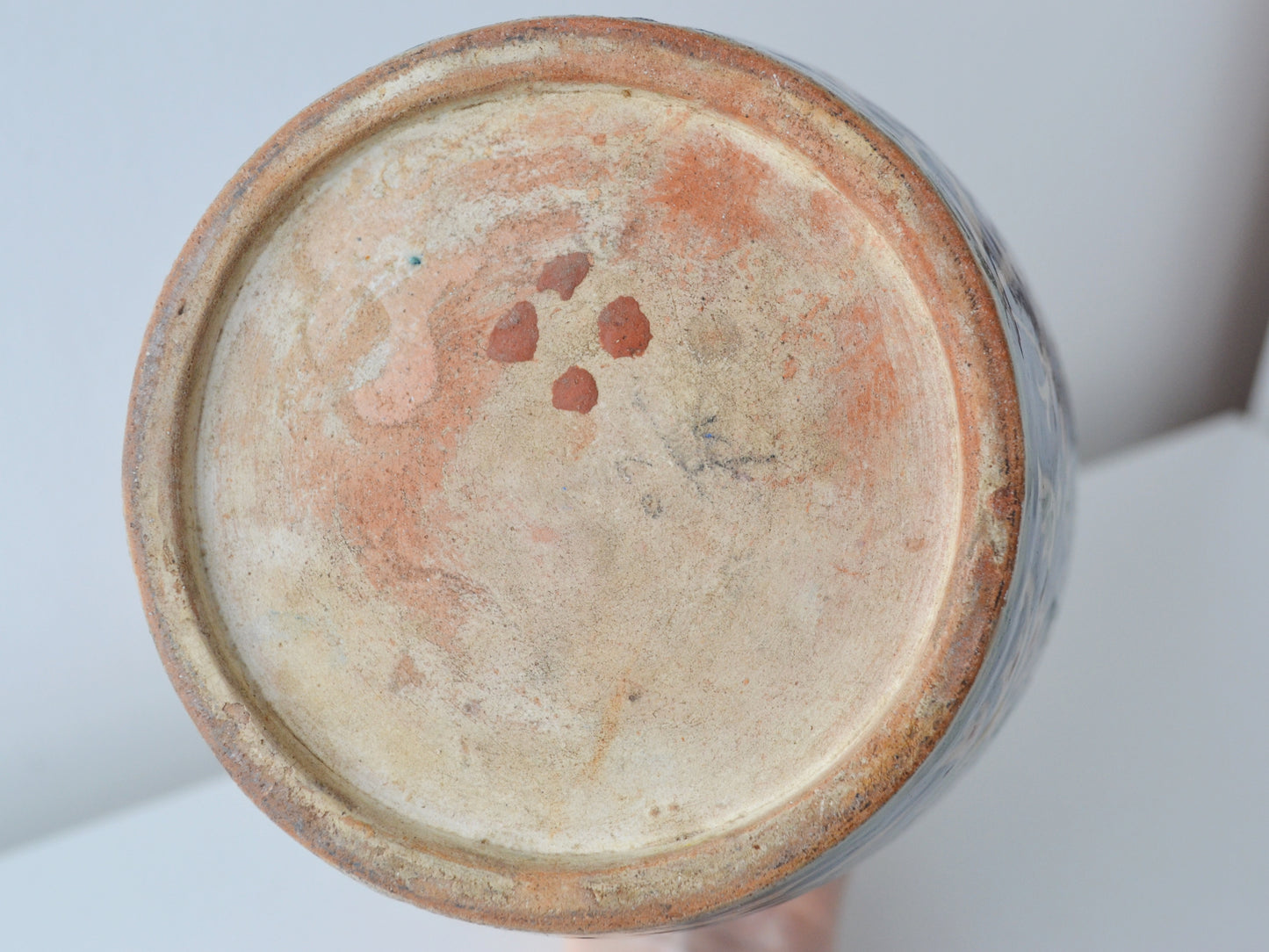 Armenian Palestinian Pottery Vase — Iznik Floral, Jerusalem circa 1930s